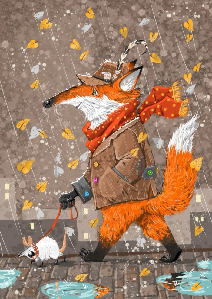 Прогулка под дождëм