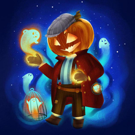 Тыква персонаж. Хэллоуин