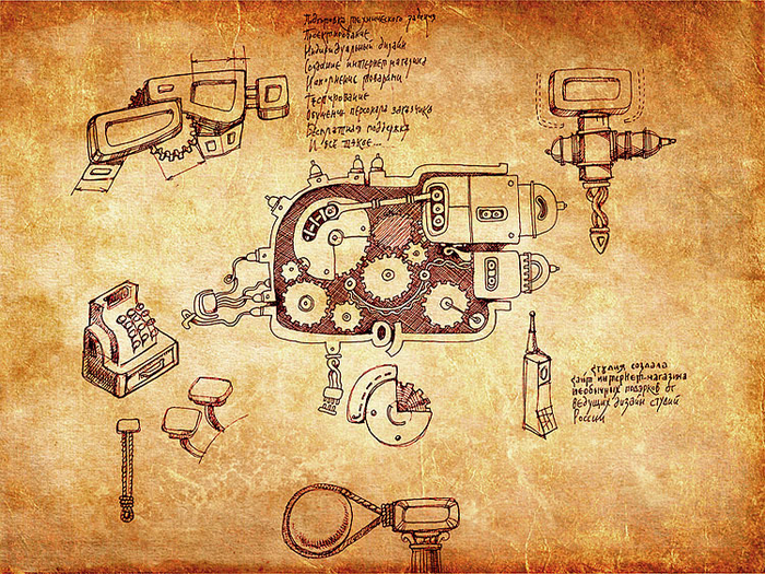 Эскизы для сайта (в стиле Леонардо)