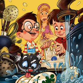 помощь маме на кухне