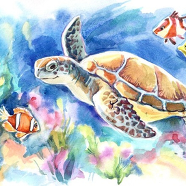 зеленая черепаха