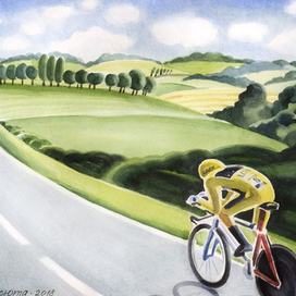 Тур де Франс. Аквитания. (Герайнт Томас)