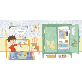 Дело о пропавшем носке l Книжная иллюстрация