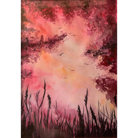 Диптих летний пейзаж