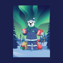 Новогодняя иллюстрация для ЯНАО