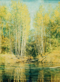 «река Сок». бумага, пастель, карандаш. 40х30 см