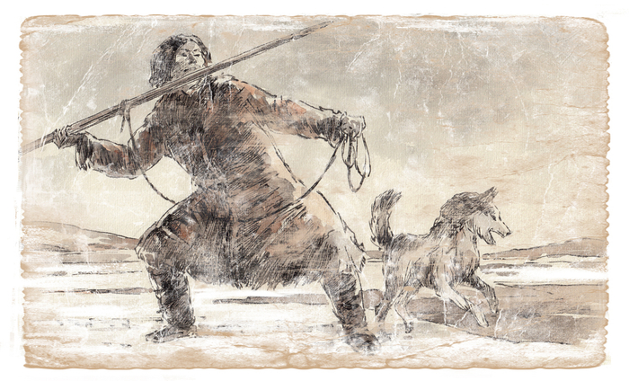 Хороший замах. Из серии "Эскимосы"