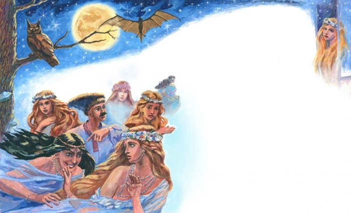 "Разварот к повести Н. В. Гоголя " Майская ночь или утопленница" 2-ой вариант