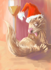 новогодний хорек