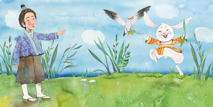 Белый кролик с острова Инаба