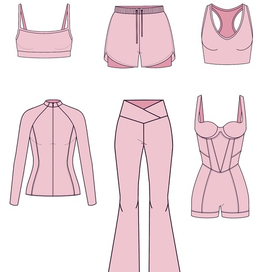 эскизы спортивной коллекции одежды