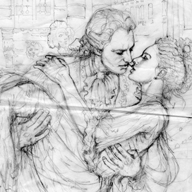 Скетч книжной обложки