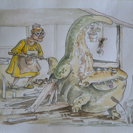 Бабушка и аллигатор