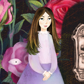 Фрагмент иллюстрации "Кошачья голова"