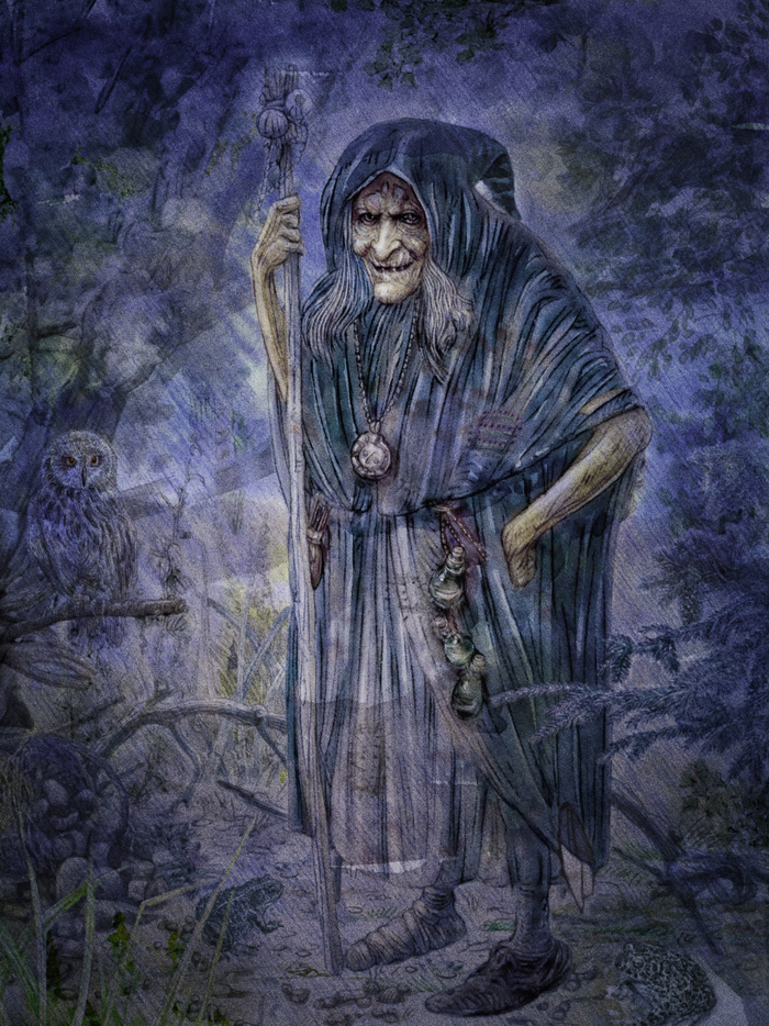 "Госпожа Бессоница", иллюстрация для сказки