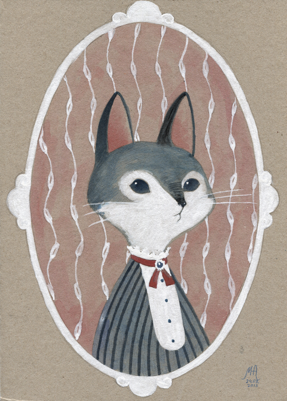 Портрет. Кошка.