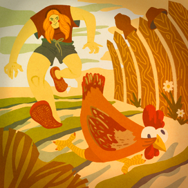 Как я соседских кур из огорода гоняла