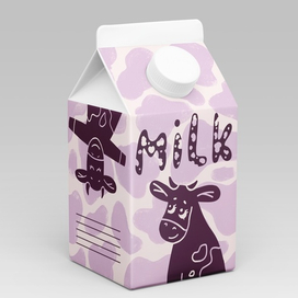 Дизайн упаковки молока