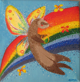 Хорек на радуге