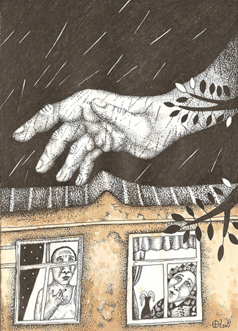 "Ночной дождик.Пришел ..."