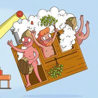 Иллюстрация для баннера строительно-монтажной организации