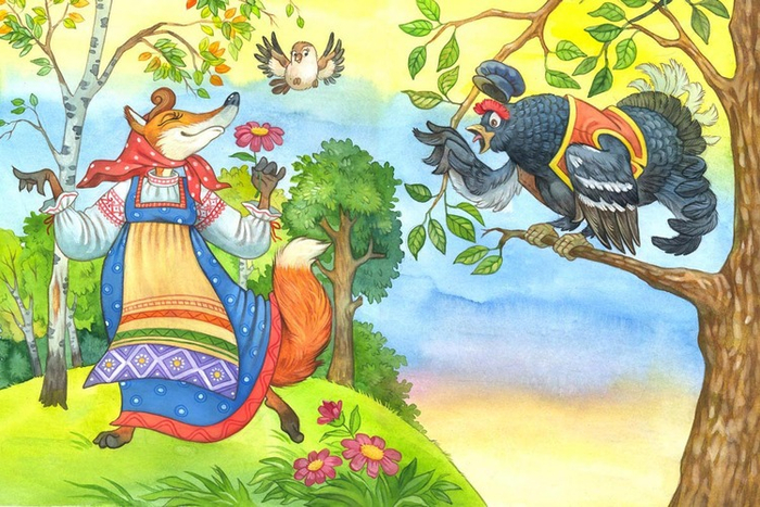 Лиса и глухарь