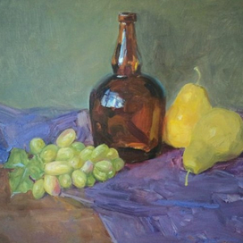 натюрморт с грушами