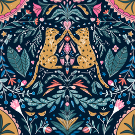 Гепарды в современном фолк стиле