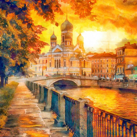 Городской закат.