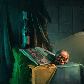 Натюрморт с черепом