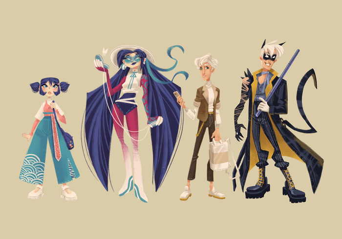 Дизайн персонажей в рост