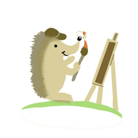 Ежик - художник
