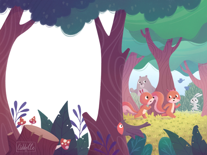 Белла и Борис. Легенда о героях леса. Иллюстрация к книге (2)