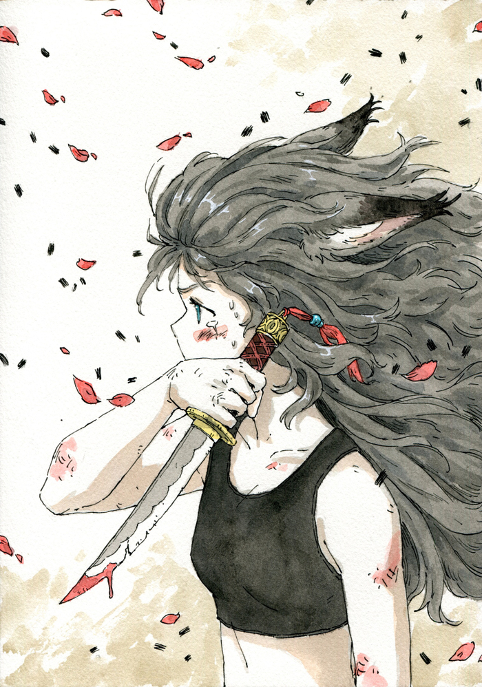 девочка волчонок