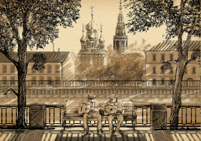 Иллюстрация к книге памяти поэта