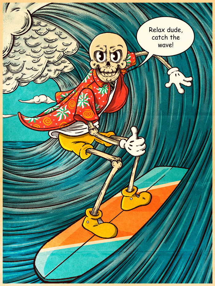 illustration for "The Adventure of Mr.Skull" #1