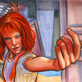 Лилу маркерами