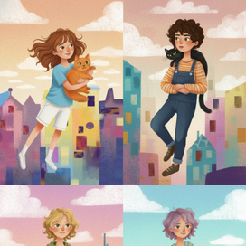 дети над городом