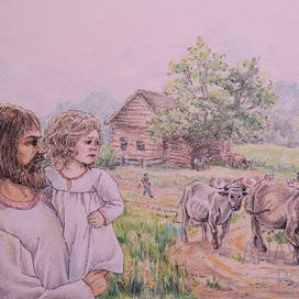 Иллюстрация к рассказу Платонова А.П. "Уля"