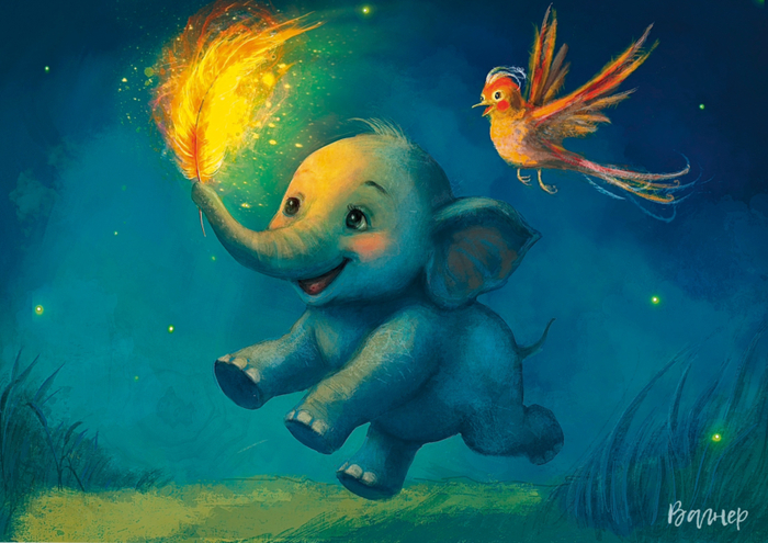 Слон и пёрышко