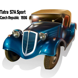 Ретрокарр Tatra 57 A 1936