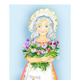 Девочка с цветами