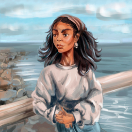 Девушка и море | Girl and sea