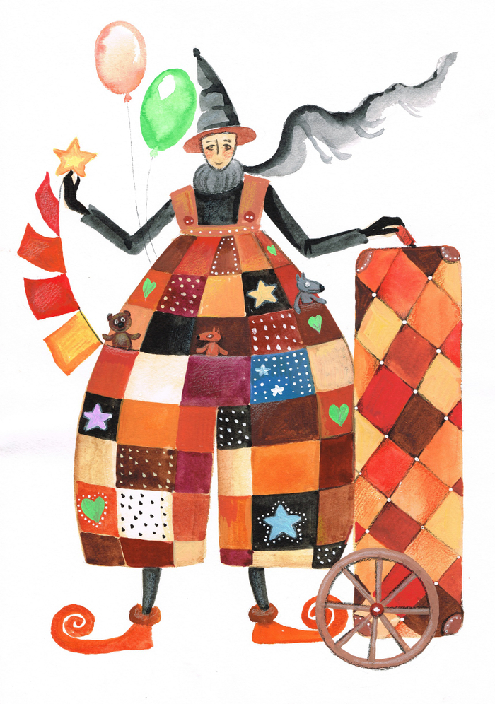 Эскиз костюма к спектаклю "Теремок"