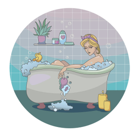 Девушка в ванной