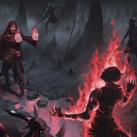 Иллюстрация к дарк фэнтези  проекту