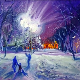 Вечерний парк. Югок