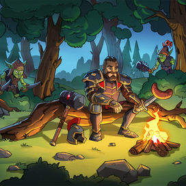 Иллюстрация для мобильной игры