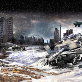 концепт обложки "Абрамсы в Химках"