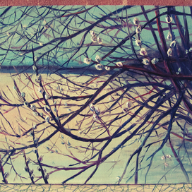 Пейзаж "Верба"